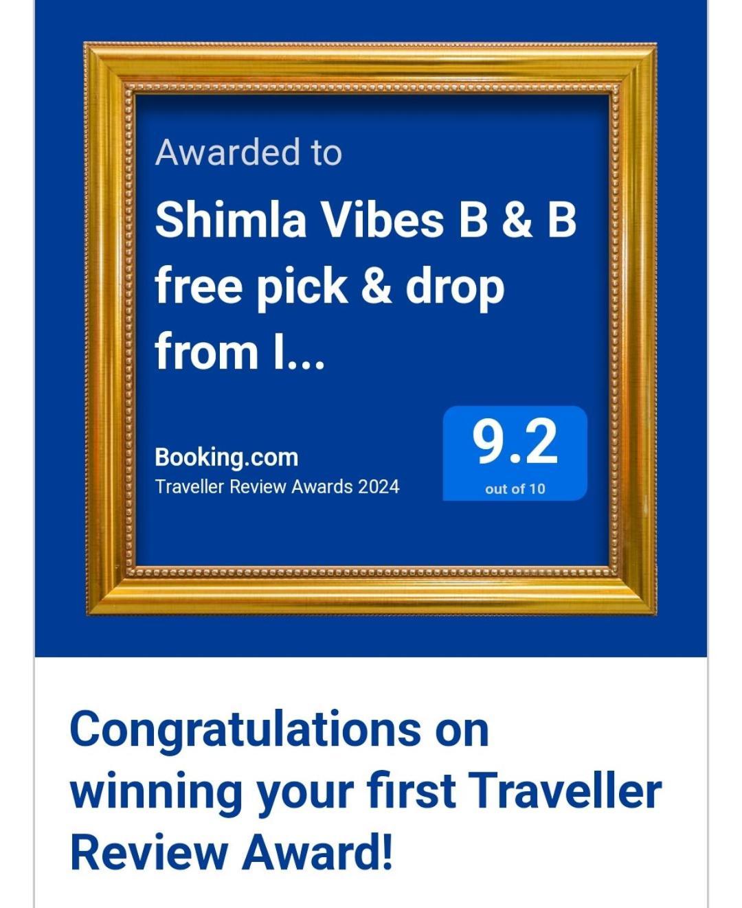 Shimla Vibes B & B Free Pick And Drop From Isbt Shimla Luaran gambar
